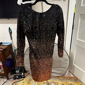 Dress the Population sequin ombré dress